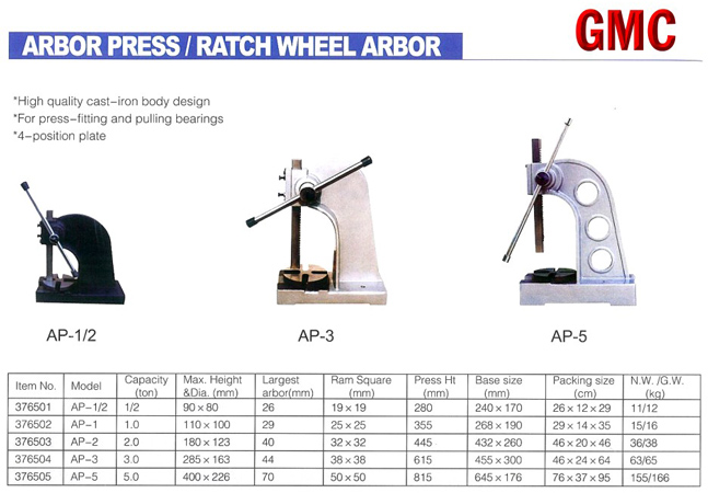 Baileigh store arbor press